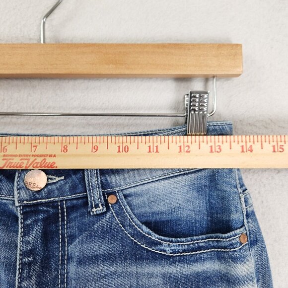 BKE Jeans Womens 25 Blue Stella Mid Rise Straight Leg Medium Wash Casual Denim - Picture 3 of 15